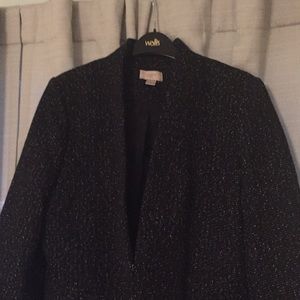 LOFT black speckled jacket size 12